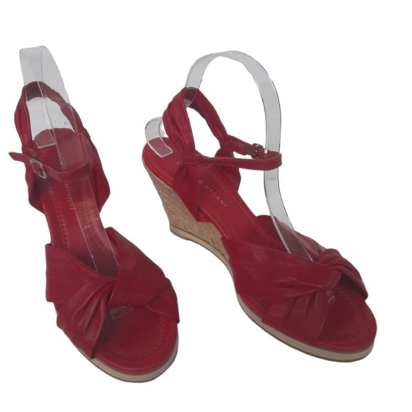 ANTONIO MELANI Dream Leather Wedge Espadrille Sandals - Picture 3 of 10